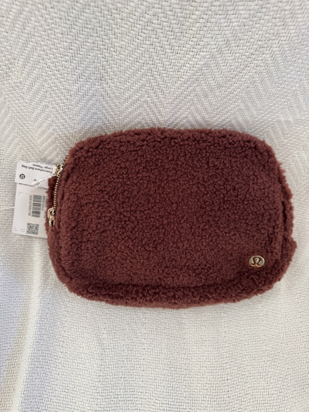 lululemon athletica Plush Shearling Cosmetic Pouch - Wine